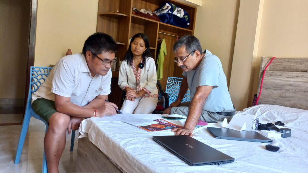 Adi narration in Pasighat with Tayom Dai and Chintia